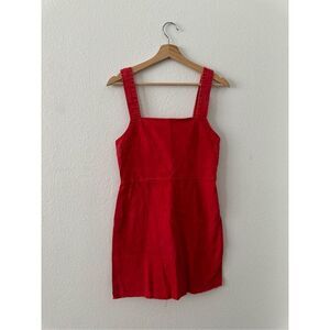 Urban Outfitters red denim mini dress size M